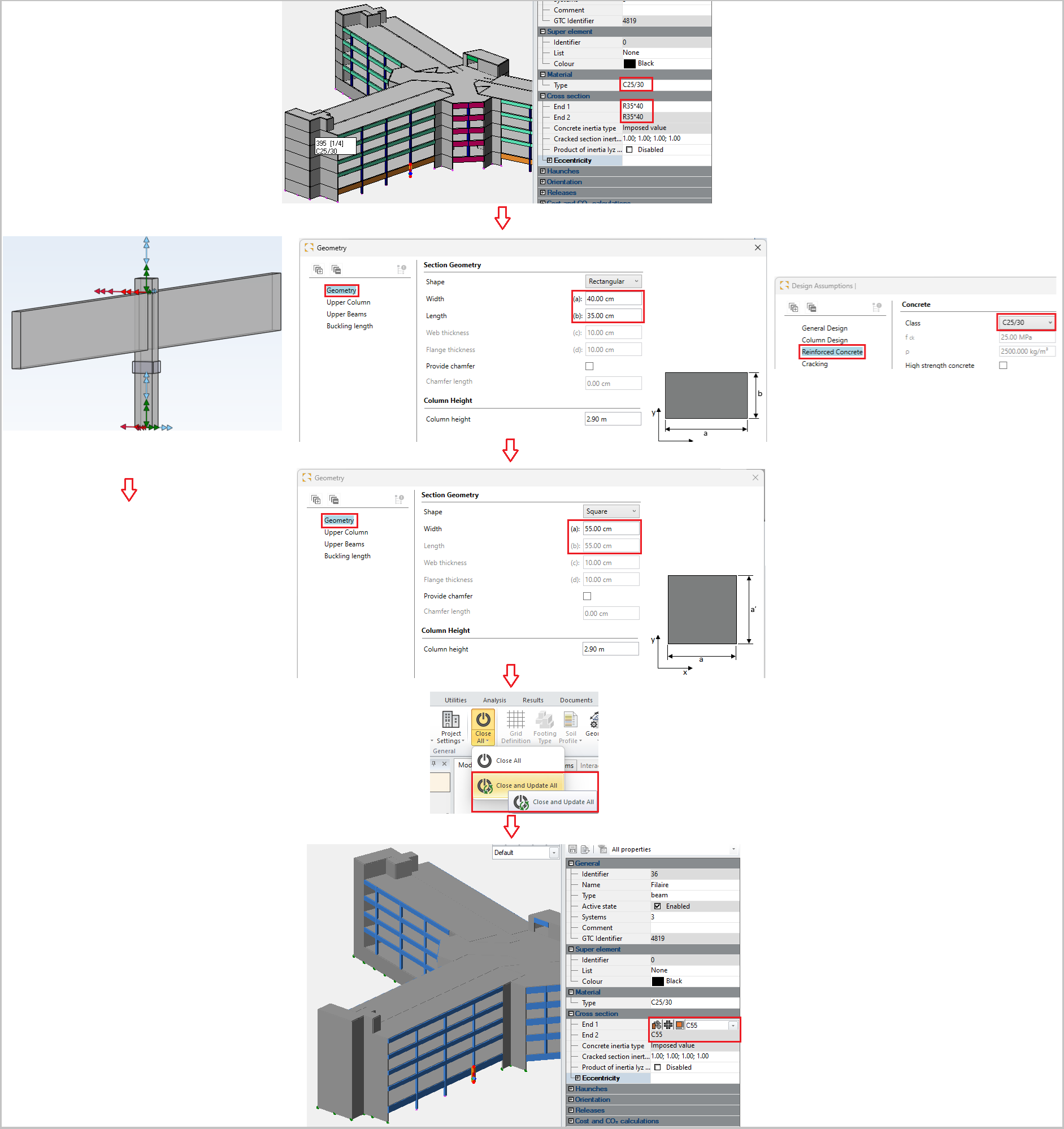 Reactangular Beam Reinforced Concrete Beam